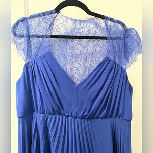ASOS Maternity blue dress Lace and chiffon size 18